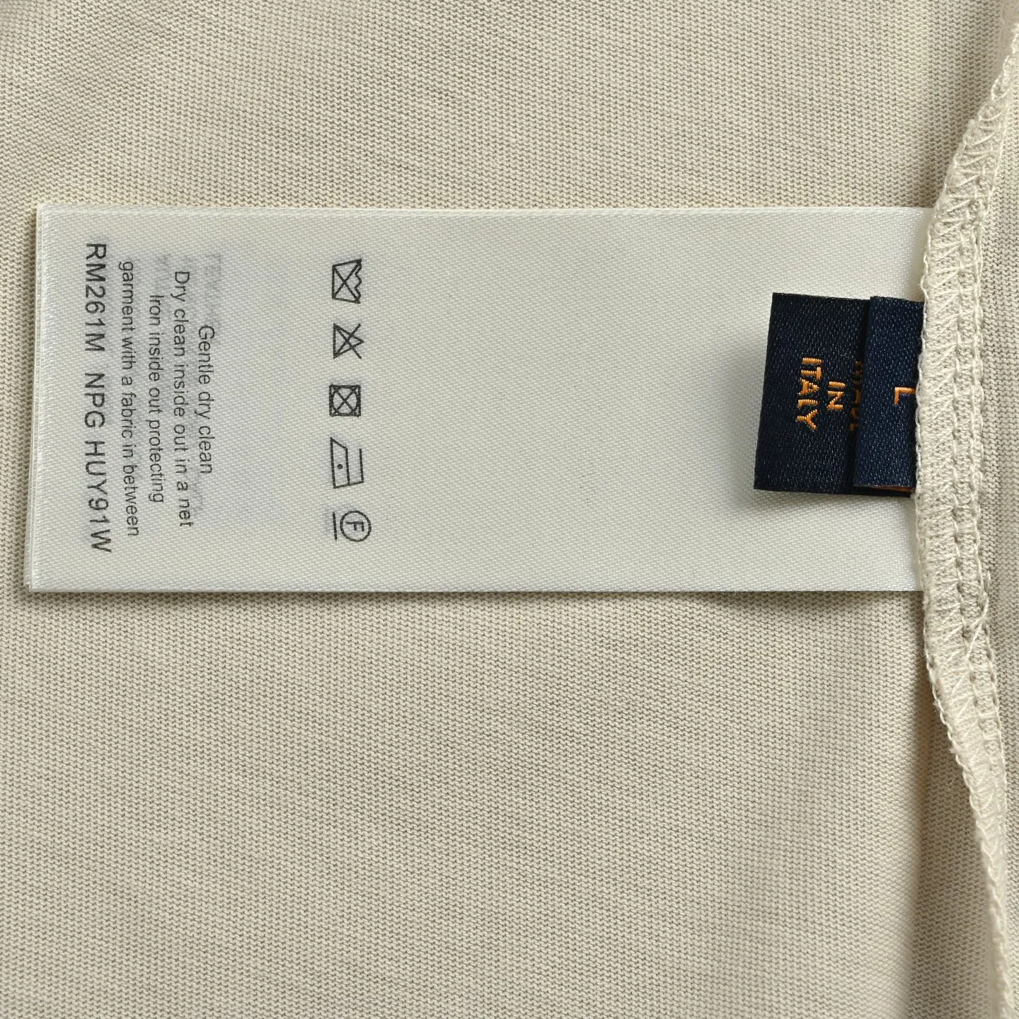 Louis Vuitton/Louis Vuitton embroidered small label short sleeves